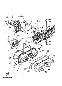 CY50 CY50L Картер двигателя