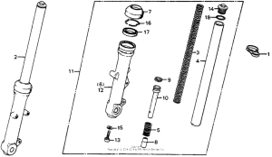 CB125S Front fork 79