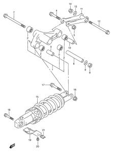 AN250 Втулки заднего рычага