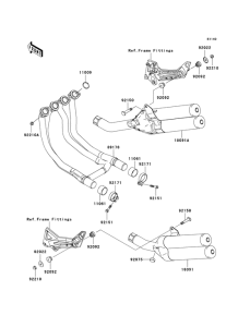 ZR1000 Muffler comp