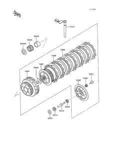 ZX500 Сцепление