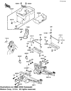 ZX900 Battery case / electro bracket