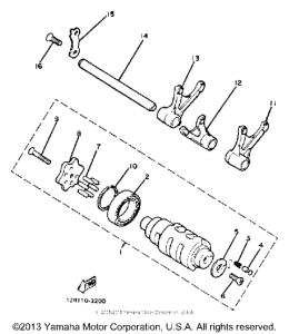 XS400RJ Копирный вал