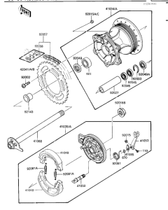  Задняя втулка