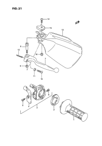 RMX250 Right knuckle cover