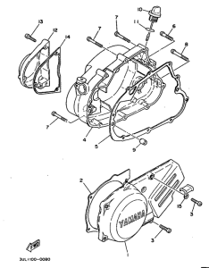 RT100H Крышка картера двигателя