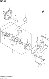 DR-Z400 Водяная помпа
