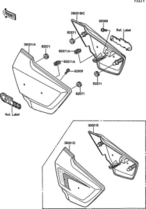 Z550 Боковые обтекатели