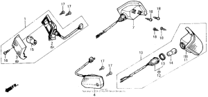 CH250 Задний фонарь
