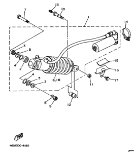 TY250Z Задняя подвеска