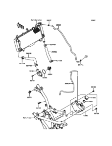 ER650 Патрубки охлаждения