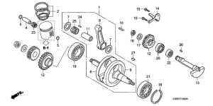 NSR125R Crankshaft / piston