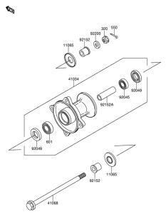 RM65 Передняя втулка