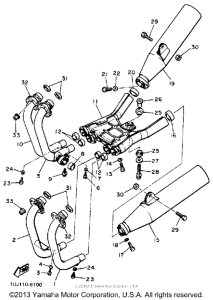 YX600A Выхлопная система