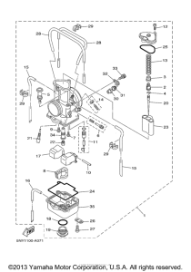 YZ125R Карбюратор