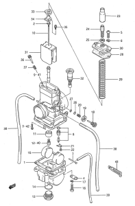 RM80 Carburetor assy