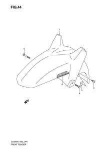 DL650 (ABS) Переднее крыло