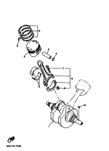 XV400 ｸﾗﾝｸｼﾔﾌﾄ. ﾋﾟｽﾄﾝ