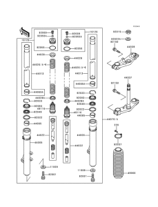  Вилка передней оси