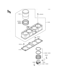 ZG1200 Цилиндр и поршни