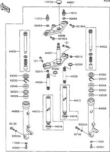 ZX1100 Передняя вилка