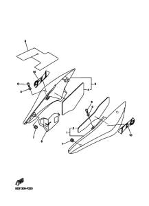 FZ6-NA Боковая крышка