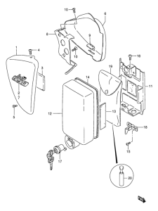 LS650 Обтекатель задний