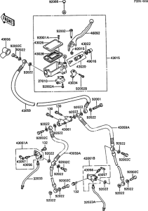ZX1000 Главный тормозной цилиндр