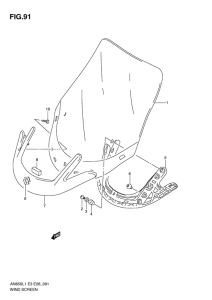 AN650 (ABS) Wind screen