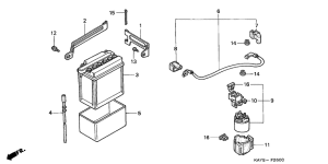 NX125 Аккумулятор