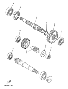 YP125D Трансмиссия