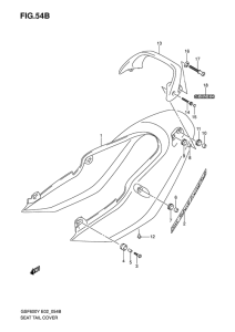GSF600 Обтекатель сидения