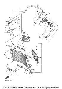 YZF-R1 Радиатор и Патрубки