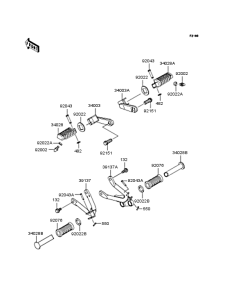 BJ250 Подножки