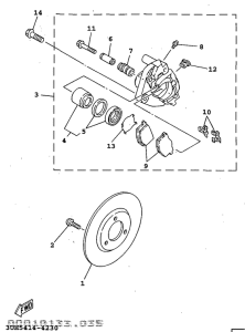 XC150I Front brake. caliper