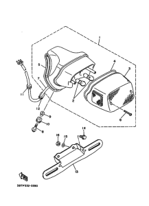 XV535 Taillight unit ass`y