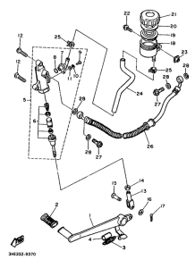 FZR600 Задний торм цилиндр