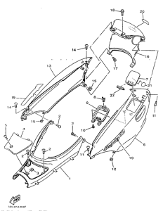 YP125 Боковые обтекатели