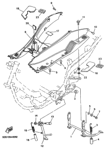 YP125 Base de reposapies