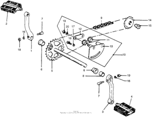 PA50 Crank arm + crank pedal