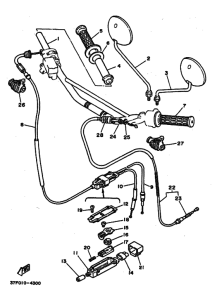 DT200U DT200UW Рулевой рычаг и кабель