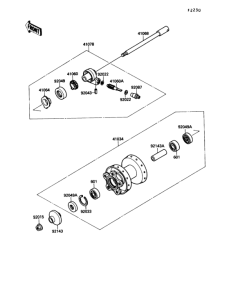 VN1500 Переднее колесо