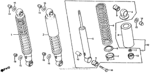 CX500 Задние амортизаторы