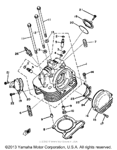 TT250H Головка цилиндров