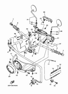 XC115S Steering handle & cable