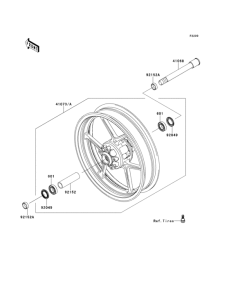 KLZ1000 Переднее колесо