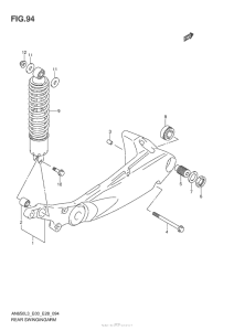 AN650 Rear Swingingarm