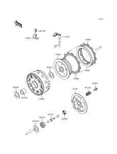 KL650 Сцепление
