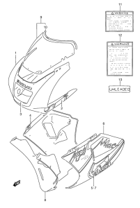 RGV250 Cowling  body