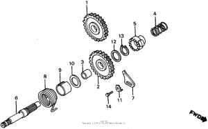 CR60R Кик стартер
